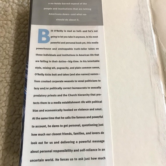 Who's Looking Out for You? Bill O'Reilly Hardcover Book 
214 Pages - Picture 4 of 9